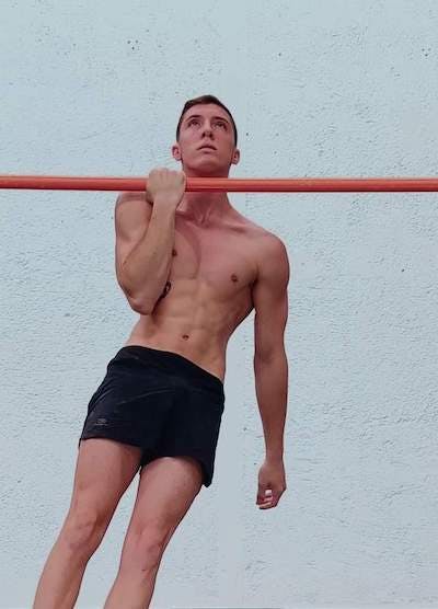 One arm isometric pull-up