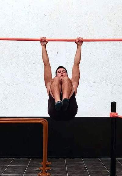 Tucked front lever elevations