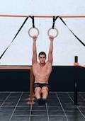 L front lever raises on rings