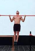 Wide grip supine pull-ups
