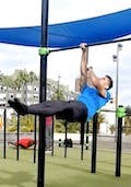 Elbow assisted one arm front lever