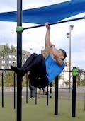 Elbow assisted one arm tucked front lever raises