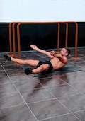 Straddle hollow body hold