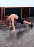 Push-ups with scapular protraction