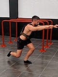 One leg weighted partial squat
